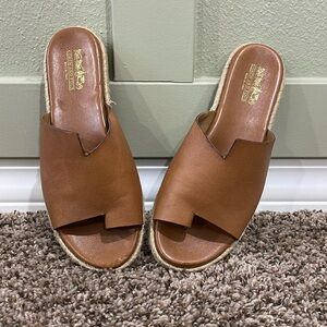 Coach leather sandals
